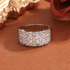 Zircon Flower Copper Ring