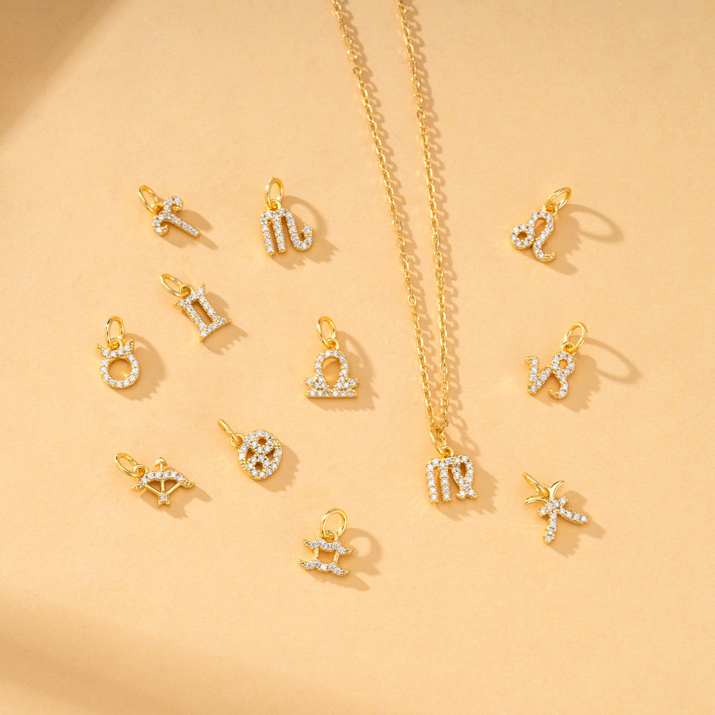 Zodiac Constellation Pendant Necklace