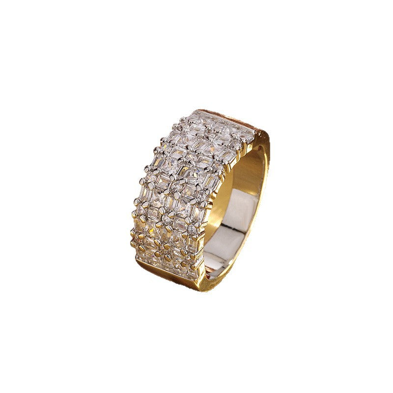 Zircon Flower Copper Ring