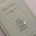 Stainless Steel Pearl Clavicle Chain Necklace