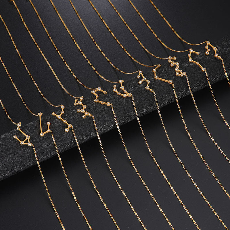 Zodiac Star Constellation Necklace