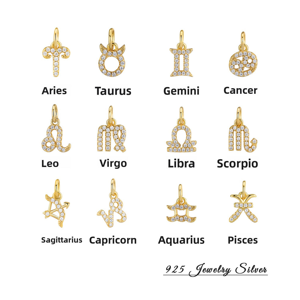 Zodiac Constellation Pendant Necklace