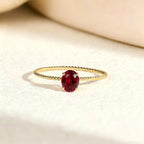 Natural Birthstone Gemsterling Silver Ring