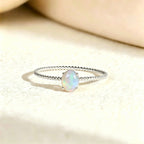 Natural Birthstone Gemsterling Silver Ring