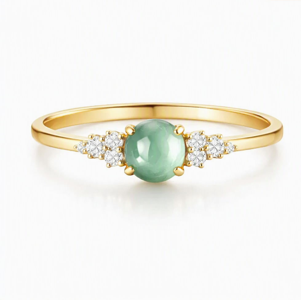 Chalcedony Diamond Ring