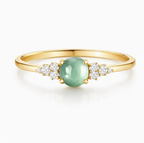 Chalcedony Diamond Ring