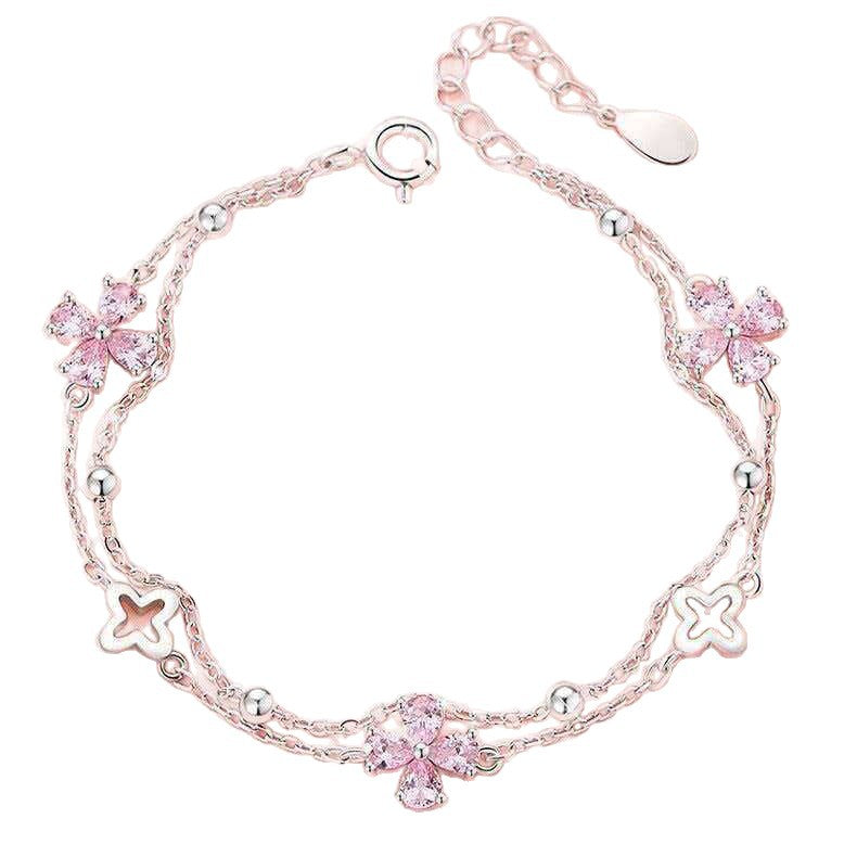 Four Leaf Clover Stackable Bracelet