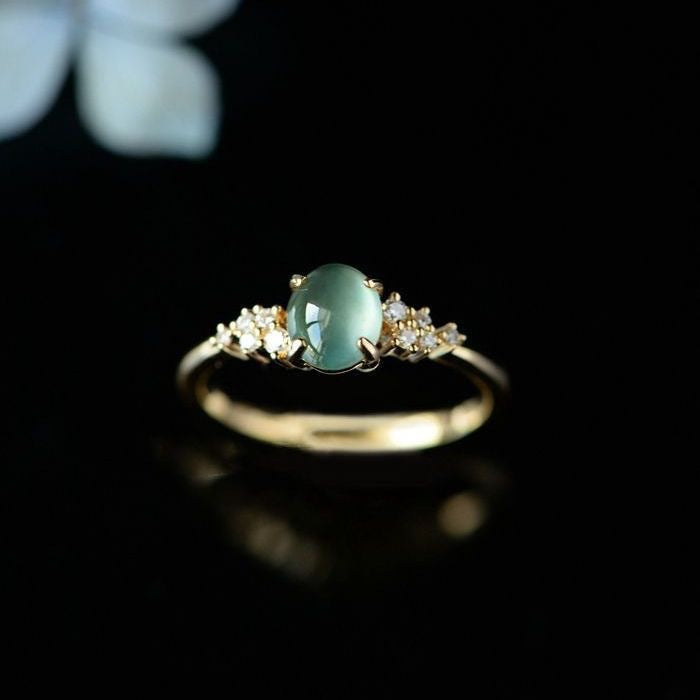 Chalcedony Diamond Ring