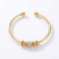 Open-Waist Gold Bracelet