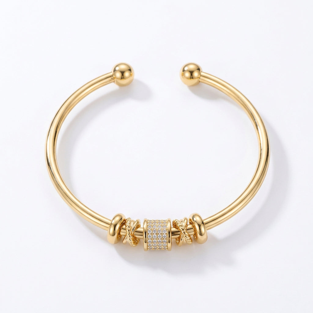 Open-Waist Gold Bracelet